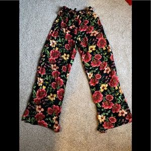 Floral funky pants